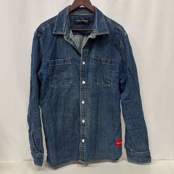 Men’s Calvin Klein jeans button down shirt sz XL - Picture 1 of 5